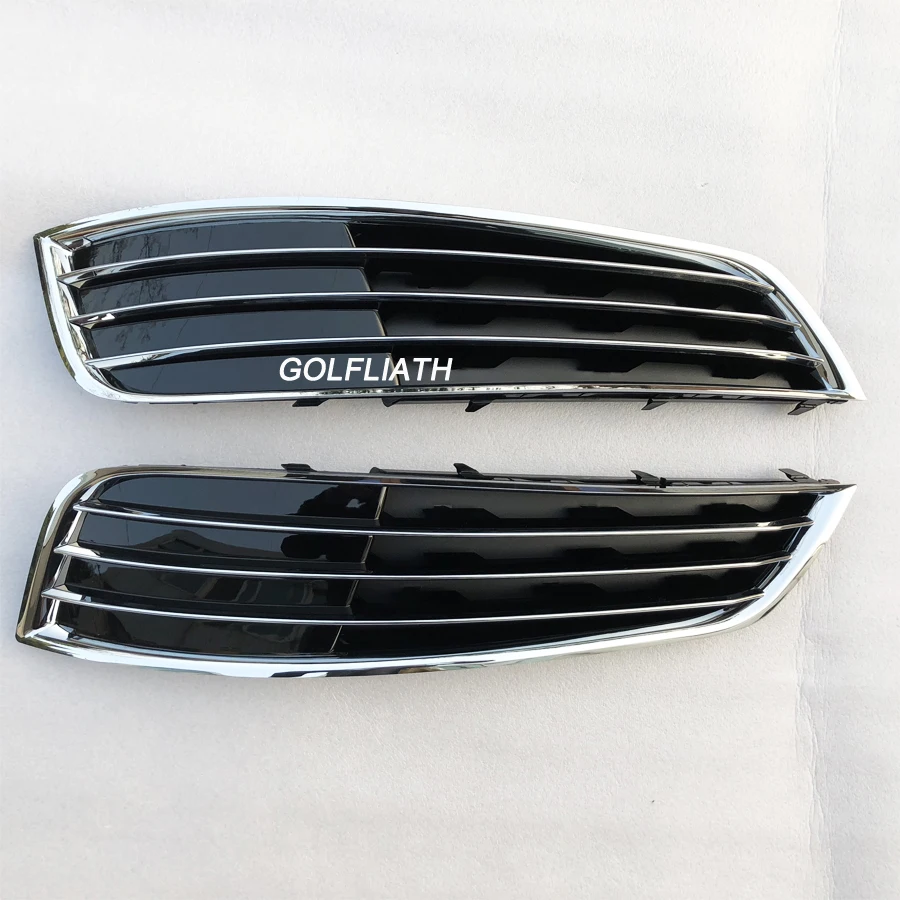GOLFLIATH для Audi 2013 автомобилей туман лампа решетка ABS авто-гриль лампа охватывает с ACC A8 D4 W12(подходит 2013 A8 S8 W12