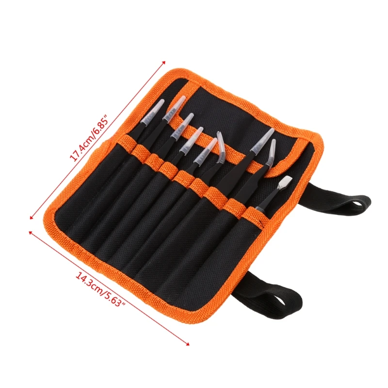 

Stainless Steel Tweezers Electronic Tool Instruments Precision Anti-static Kit High Quality