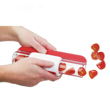 

1PC Multifunction Kicthen Tools Zip Slicer Tomato Grape Slicers Fruit Tools Fruit Cake Decoration OK 0492
