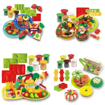 

New creative interactive 5 - color clay playdough mold kits set children 's DIY educational toys