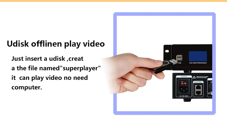 USB video processor with Novastar msd300