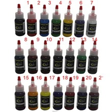 21 шт. Высокое качество Перманентный макияж Пигментные чернила 30 мл Краска для татуажа 21 Цвета набор чернил для тату
