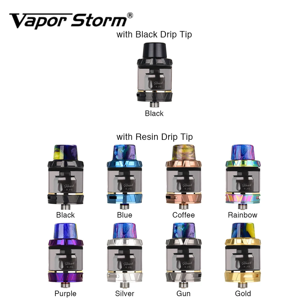 Новый оригинальный бак Vapor Storm Hawk емкостью 2 мл с сетчатой катушкой 0 Ом