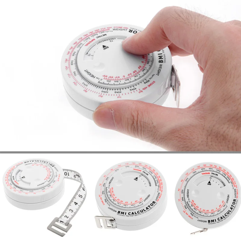 Body Measure Tape 150cm BMI Body Mass Index Tape Measure Retractable Tape  Arms Chest Thigh or Waist Measuring Tape BMI Calculator, Measures Tools