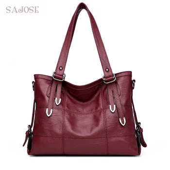 

Luxury Handbags Women Bags Classic Simple High Quality Leather Totes Bag Ladies Shoulder Bag Woman's Double Arrows Drop Shipping