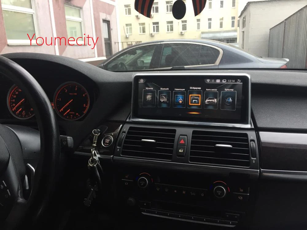 Новинка! 10 2 дюймов автомобиля DVD gps для BMW X5 E70 2007 2013/BMW X6 E71 2014 Радио Видео плеер Android 7