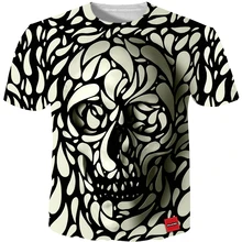 3D Men T shirt 2017 New Fashion Brand Men’s Skull 3D Printed T shirt Plus Size S-5XL Funny Print Men Clothes Camiseta Masculino