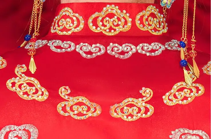 Новое китайское традиционное платье для шоу, вечерняя одежда, свадебное винтажное китайское платье cheongsam с длинным рукавом, платье с драконом, халат de mariee