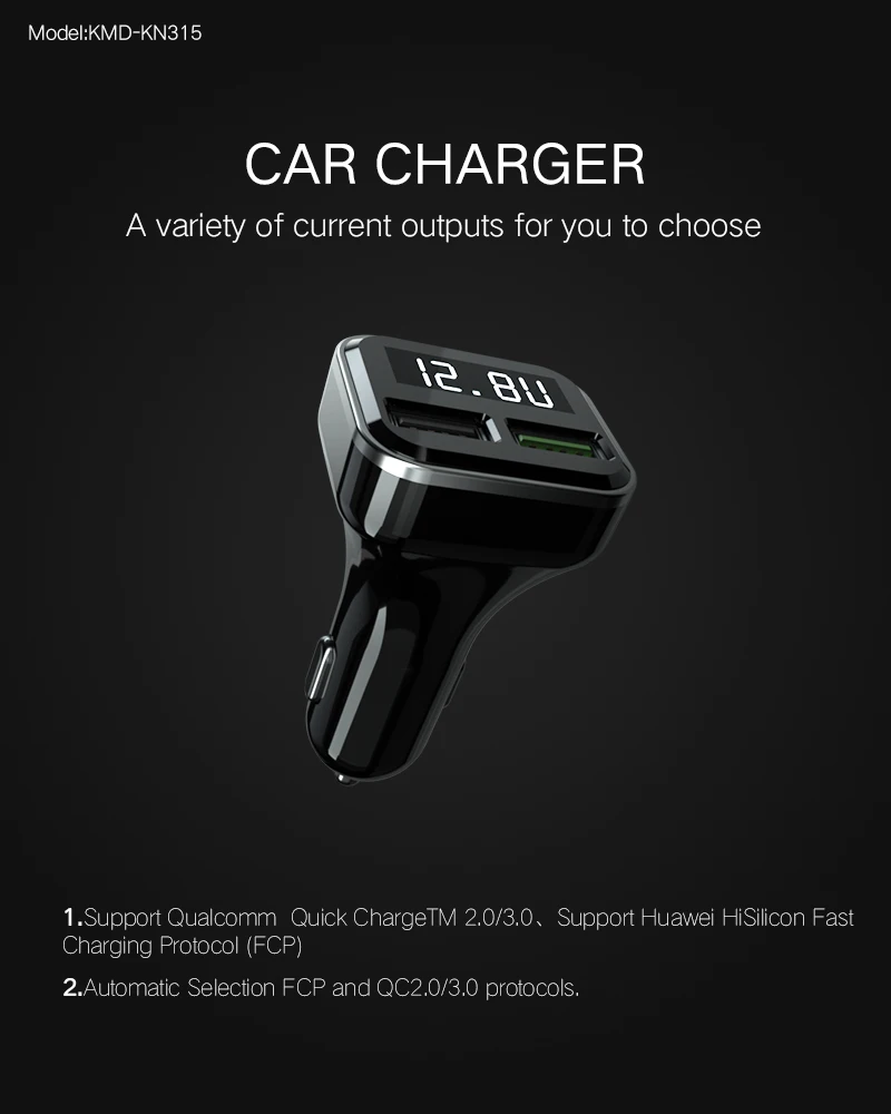 CRDC автомобильное зарядное устройство Quick Charge 3,0 светодиодный дисплей USB быстрое зарядное устройство для Xiaomi iPhone X huawei samsung S9 S8 QC 3,0 USB Автомобильное зарядное устройство