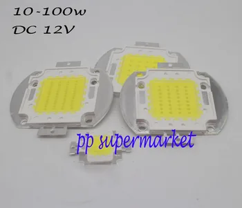 

DC12V 10W 20W 30W 50W Cold White 6000-6500K High Power LED chip White bulb Flood light Integration COB SMD Lamp