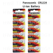 10 шт. Panasonic CR1220 кнопочные батарейки для монет CR1220 автомобильный пульт дистанционного управления электрическая сигнализация 3 В литиевая батарея