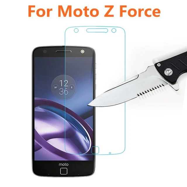 2.5D Закаленное стекло для MOTOROLA MOTO Z force Высококачественная защитная пленка