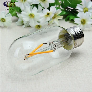 

T45 2W 4W Dimmable LED Filament Bulb E27 Base 110V 220V AC Warm White Replace Up To 40W Traditional Bulb Free Shipping