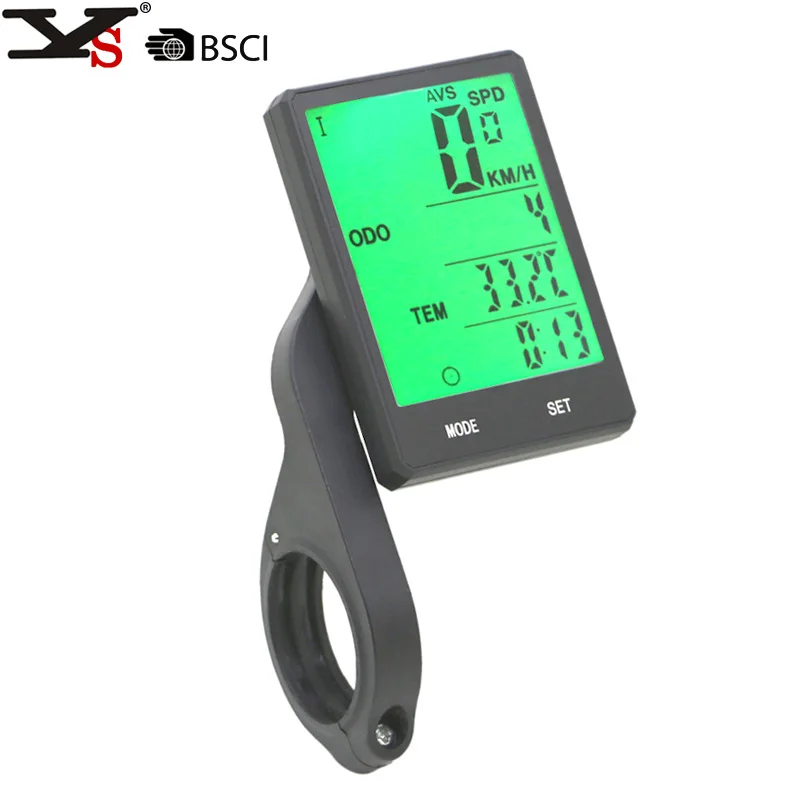 Cycling Bike Computer Speedometer Temperature Backlight Waterproof Stopwatch Speed Outdoor