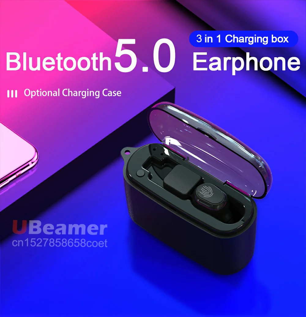 Ubeamer M8 Bluetooth 5,0 наушники новейшая беспроводная гарнитура для музыки/HD вызова HIFI в ухо