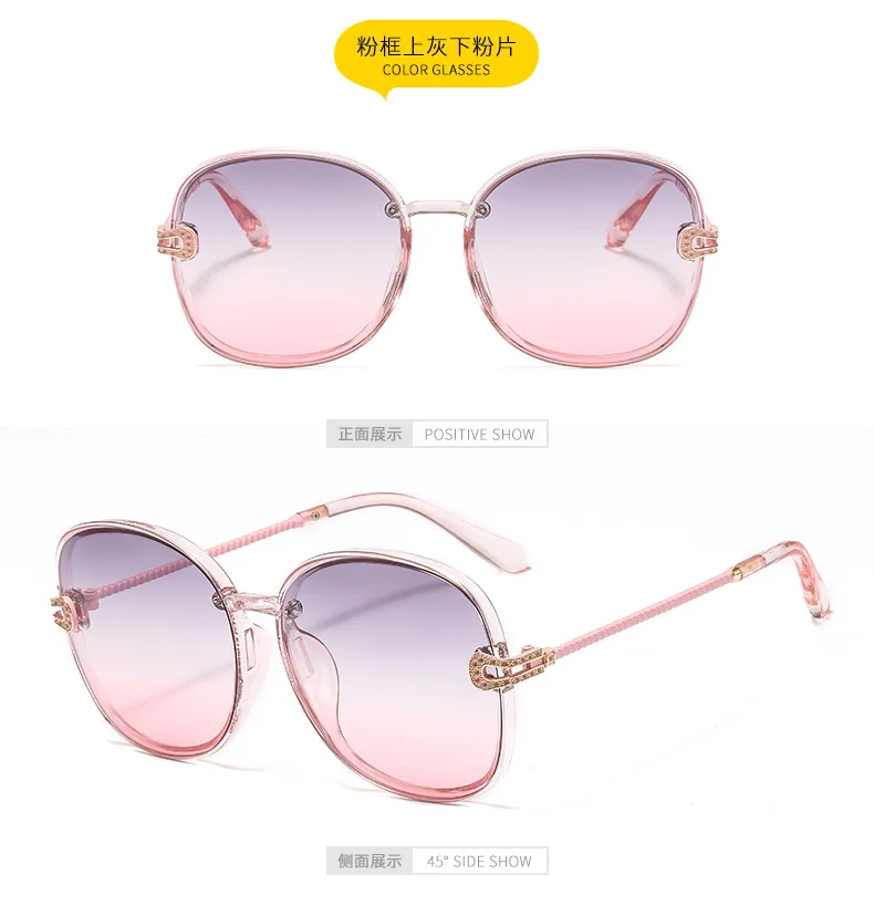 Роскошные женские крупные солнцезащитные очки со стразами модные блестящие алмазные солнцезащитные очки с большой оправой винтажные брендовые дизайнерские солнцезащитные очки