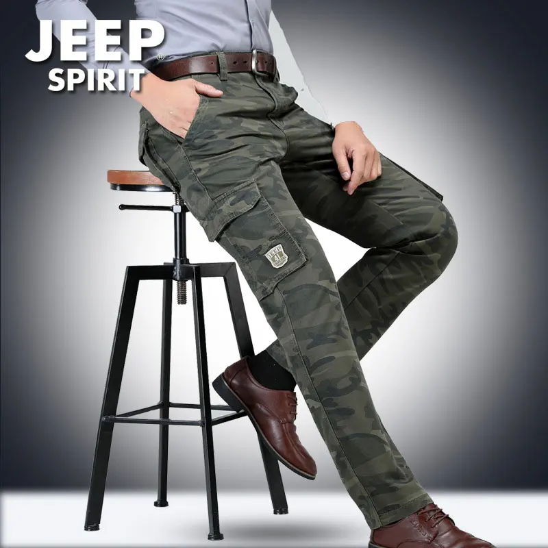 2019 весна осень JEEP Spirit Cargo камуфляжные брюки мужские повседневные военные