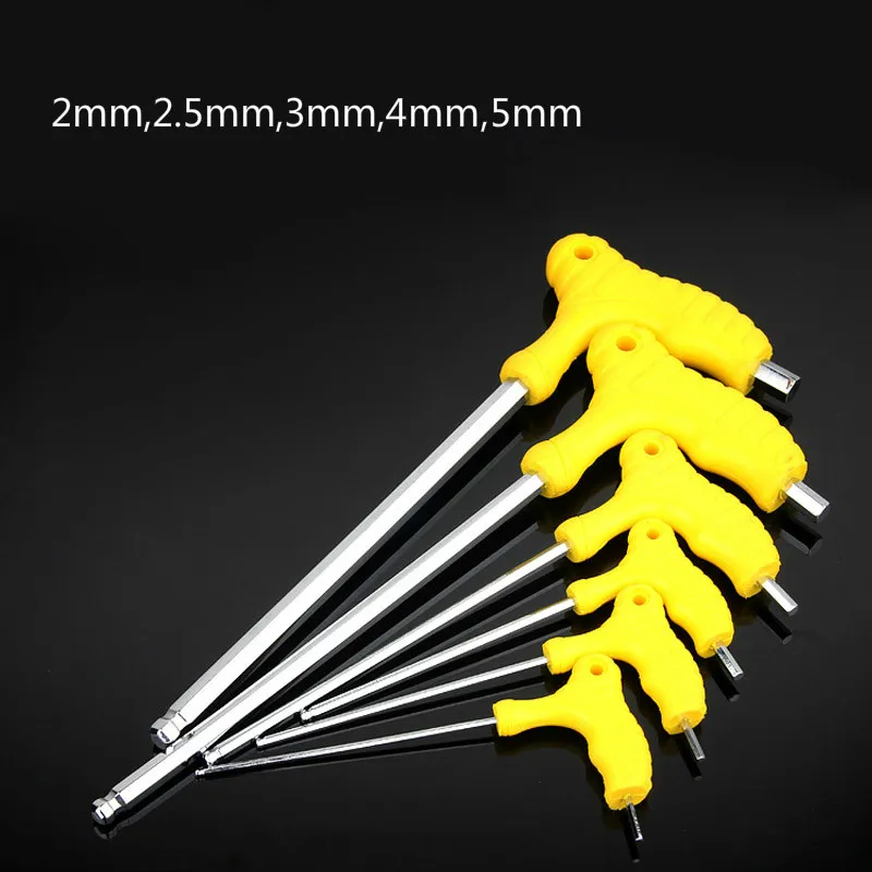 

5pcs/set 2-5mm Durable Toughen Ball Head Allen Wrench Set High Quality Multi-function Inner Hexagon Spanner Allen Key