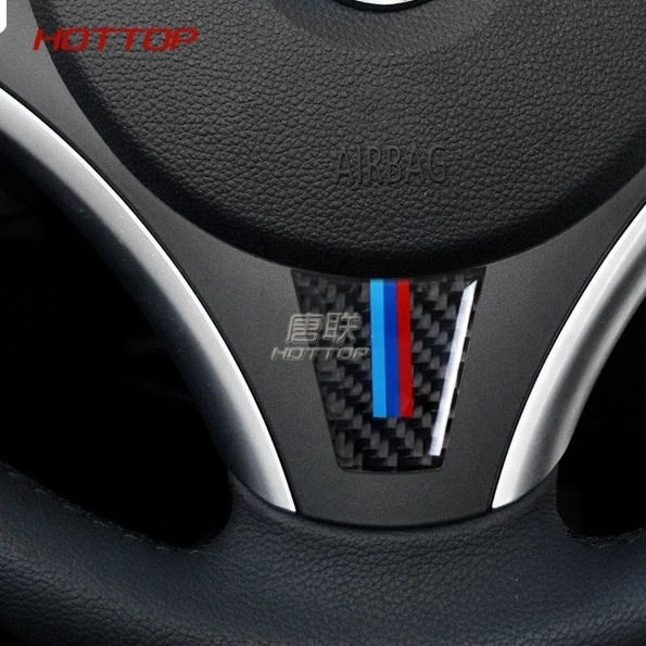 M Sport Edition Steering Wheel Carbon Fiber Car Sticker For Bmw E90 E92