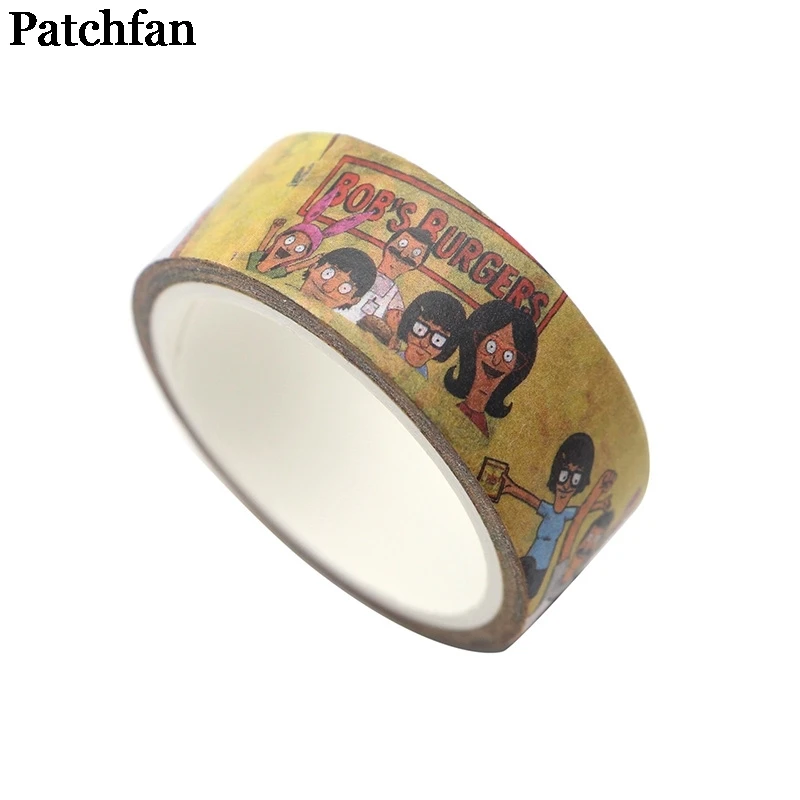 20 шт./лот Patchfan Bob's burger мультфильм Забавный DIY Скрапбукинг дети Васи бумага маскирующая Лента Печатный узор наклейка A1972