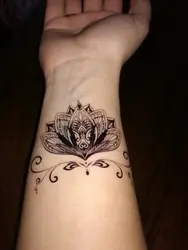 Водонепроницаемый временные тату-Тотем Татуировка "Лотос" для девушек и мужчин tatto наклейки флэш-тату поддельные татуировки, тату tatuajes