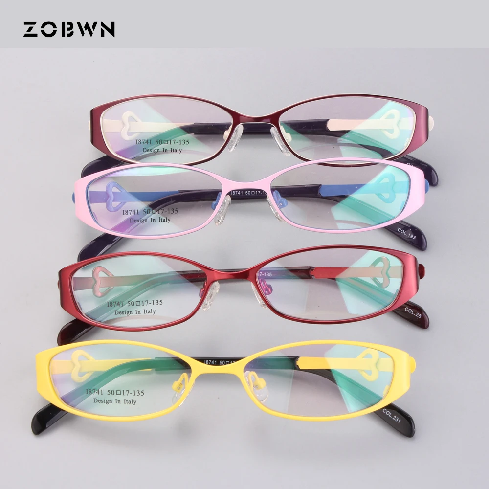 Pattern glasses Optical wholesale EyeGlasses Women Frame Myopia Metal