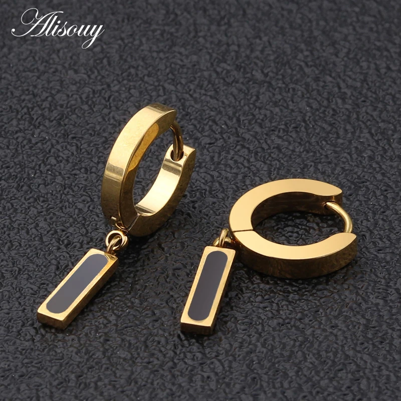 Alisouy, 2 шт., маленький золотого цвета, серьги-кольца для женщин, минималистичный пирсинг для ушей, серьги Huggie, серьги с подвеской в виде сердца