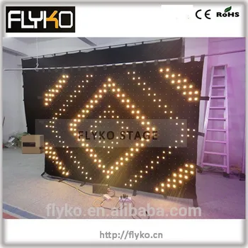 

Free shipping innovative products LED Video Vision Curtain For DJ Decoration
