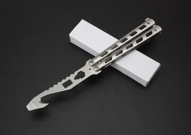 

Butterfly Saw Knife Toys with Bottle opener Hexagonal wrench Saw function Practice Trainer Folding Ruler Knife Tools toys GIFT