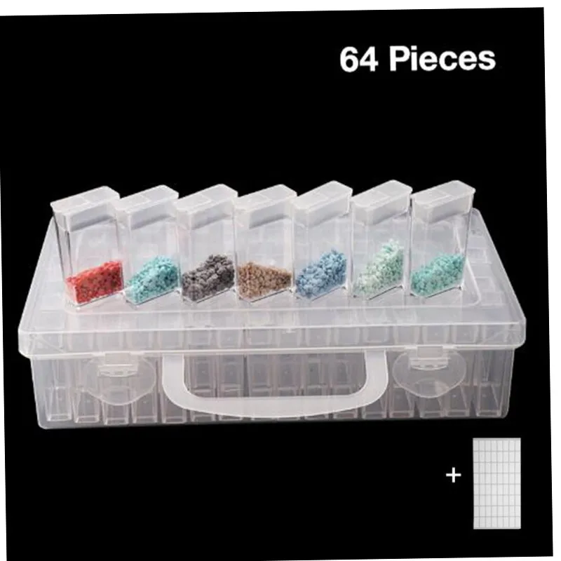 

DIY Diamond Painting Tools Accessories Beads Container Rhinestone Diamond Embroidery Stone Storage Convenience Box