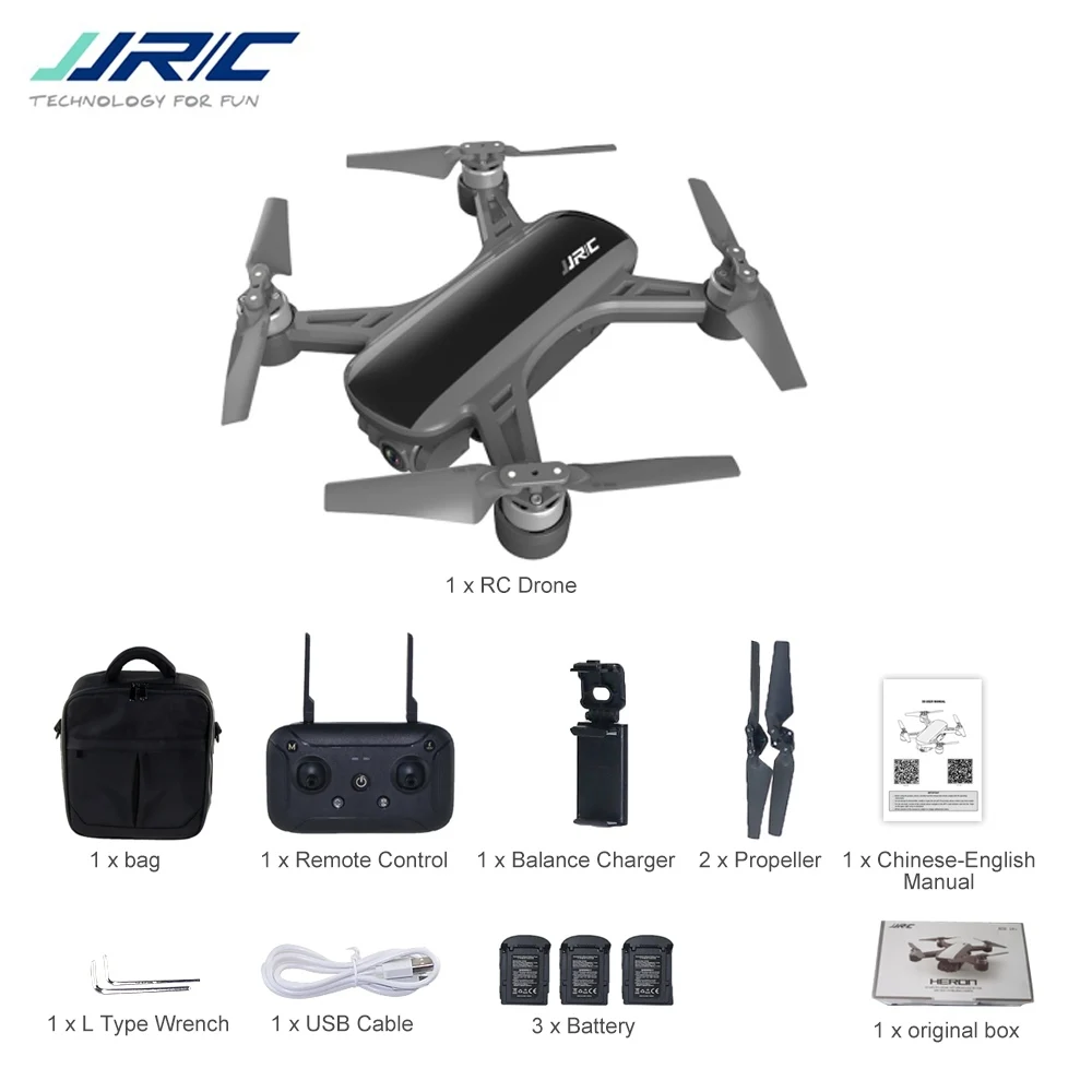 JJRC X9 5G бесщеточный Wi-Fi FPV дрона с дистанционным управлением-1080 P HD Камера gps оптическим позиционированием удержания высоты следите за Квадрокоптер - Цвет: 3 battery and a bag