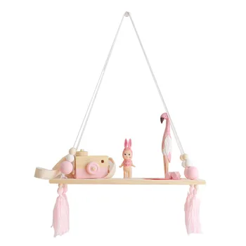 

Wood Wall Storage Racks Home Decoration Hanging Storage Shelf Flower Pot Racks Living Room Wall Book Magazine Display Racks