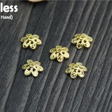 Uglyless реального S925 серебряные цветы Spacer аксессуары ювелирные изделия поделки ручной работы полые цветочные выводы Винтаж Beadings