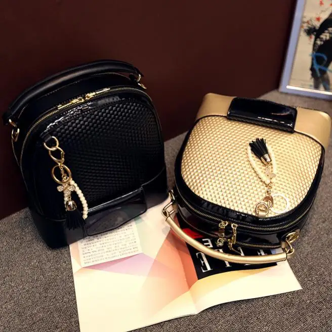 2017 spring fashion new Women Backpack European and American College Quality PU leather school bag Exquisite