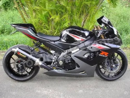 

Black W/ White ABS Plastic Complete Injection Fairing Bodywork Kit For Suzuki GSXR 1000 K5 2005 - 2006