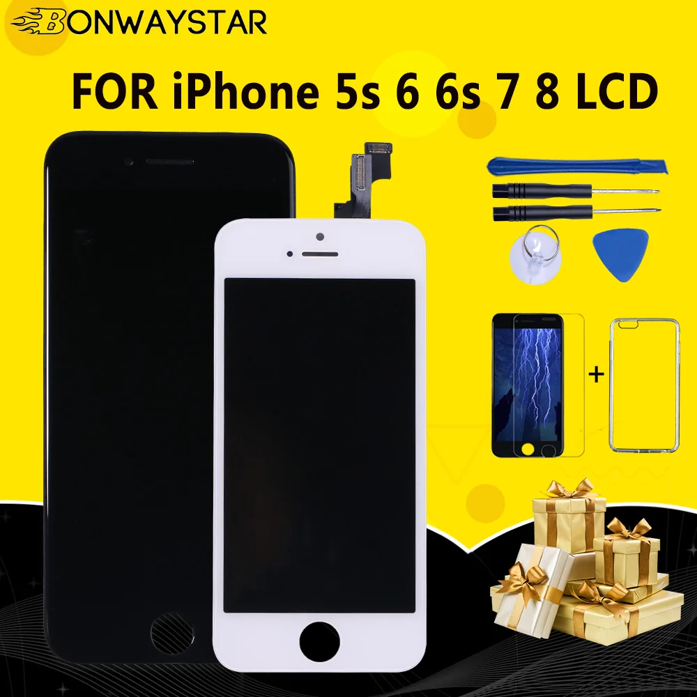 

LCD Screen For iPhone 6 6S 7 8 Display Touch Screen Assembly Digitizer AAAA quality Replacement 100% Tested For iPhone 5s se LCD