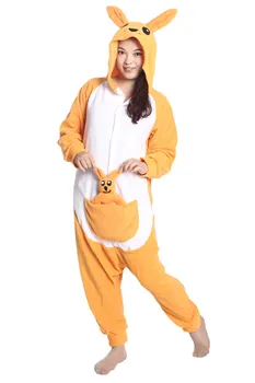 

Animal Cosplay Costume Adult Pyjamas pink blue yellow Tweety Onesie Duck Kangaroo Totoro Dog Bear Pajamas