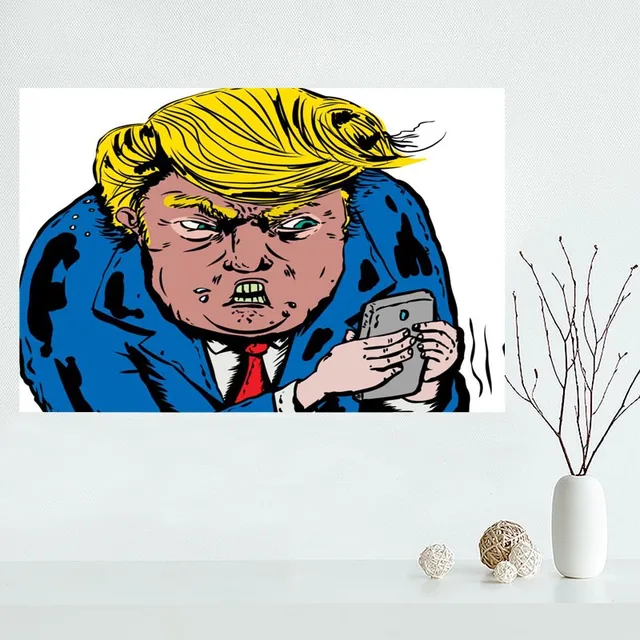Custom Donald Trump canvas poster Home Decoration Wall Art New arrival
