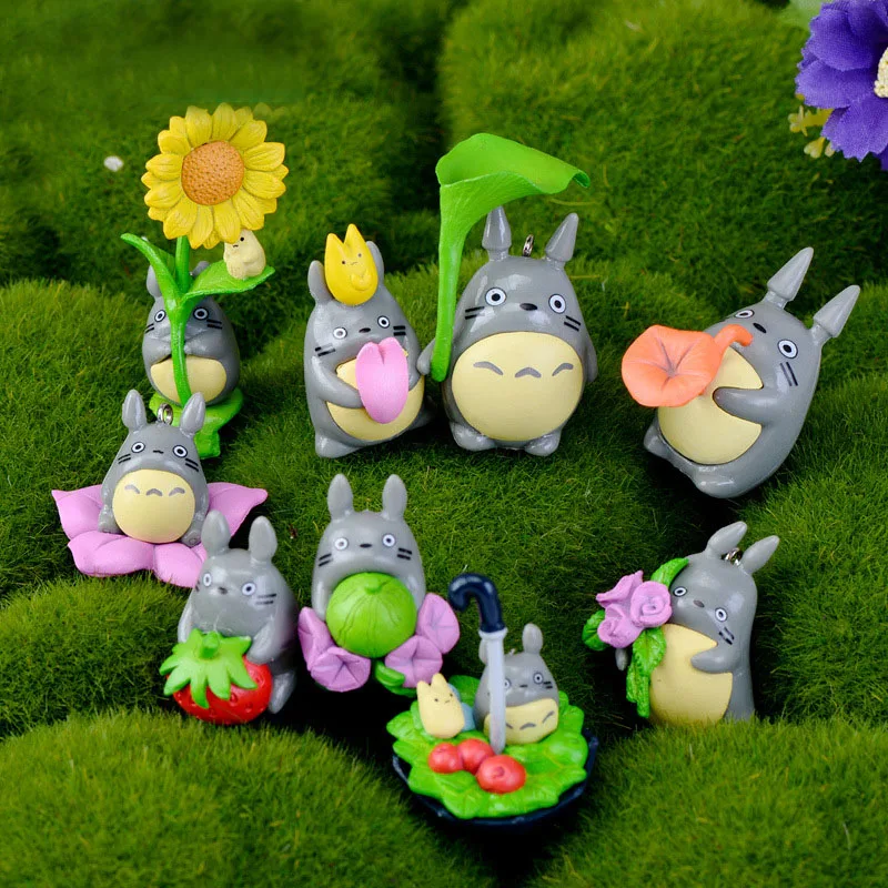 

New 1Pcs Cute Totora Flower Strawberry DIY Resin Fairy Garden Craft Decoration Miniature Micro Gnome Terrarium Gift F0166
