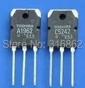 

A1962 C5242 2SA1962 2SC5242 TO-3P ROHS ORIGINAL 10PCS/lot 5+5 Free Shipping Electronics composition kit