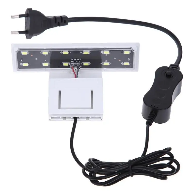 

5W Plants Grow Clip-on LED Aquarium Light EU Plug 12 LED Clip-on Lamp For Fish Tank Submersible Aquarium Lamp Light 13cm