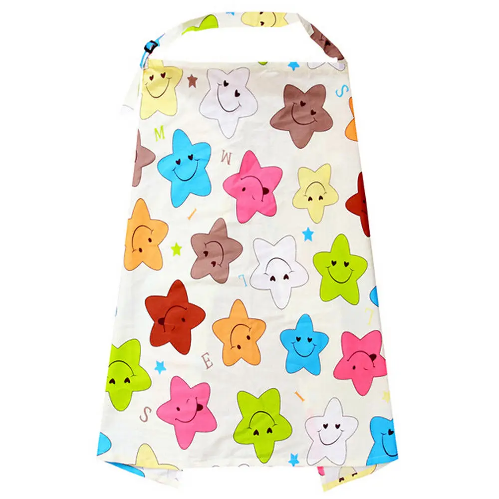 Brand New Breastfeeding Cover Feeding Baby Nursing Apron Women Mum Shawl Clothes Cotton Blanket Cloth arrival Mommy Apron - Цвет: Star