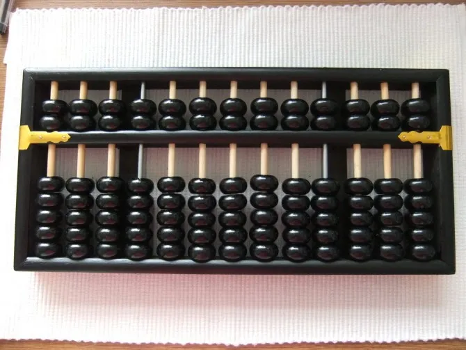 Черный Винтаж Большой Abacus Chinse soroban 13 Колонка № 3 для счетчика, инструмент для банка в математическое образование xmf030