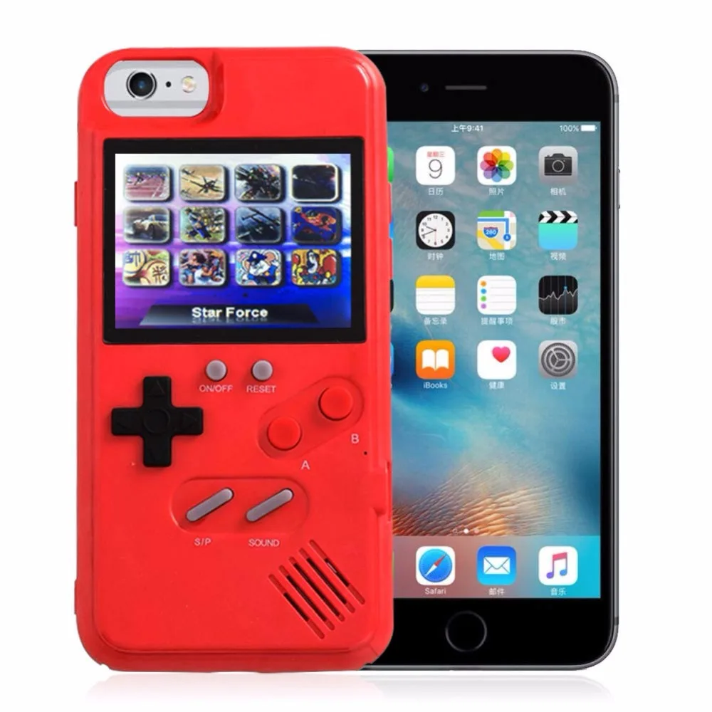 

Game Phone Case for iPhone X Xs Max Xr 3D Video Full Color Display Tetris Gameboy Cover for iphone 6 6 6s 7 8 Plus For Man