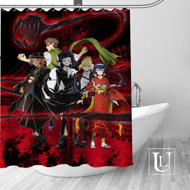 Bungou Stray Dogs занавеска для душа s на заказ занавес для ванной комнаты водонепроницаемая ткань для ванной полиэстер Душ занавес высокого качества - Цвет: 12