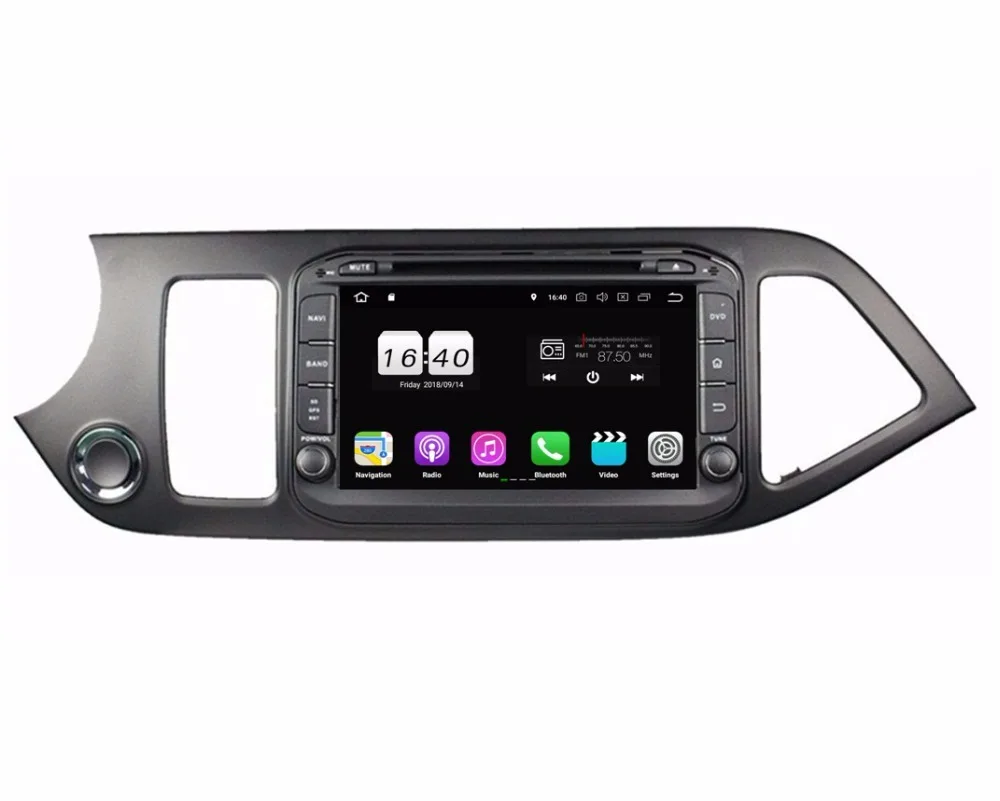 Sale Android 8.1 Quad Core Car Radio DVD GPS Multimedia Player for Kia Morning Picanto 2014 With 2GB RAM Bluetooth WIFI Mirror-link 1