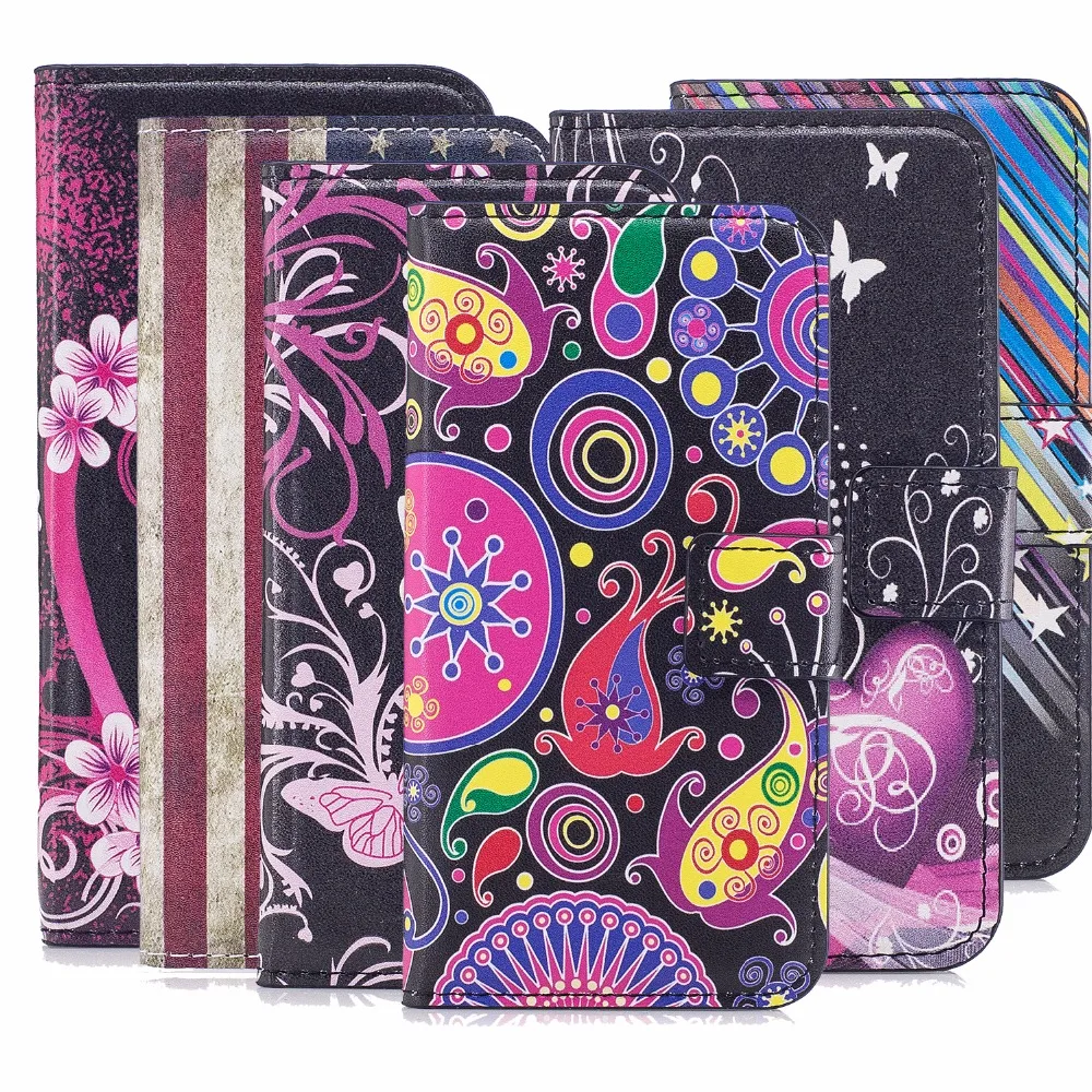 

Colorful Fashion Leather Flip Cover Case For Apple iPhone 4 4S 5C 5S 5 SE 6 6S 6Plus 7 8 Plus X Ten 10 Case Wallet Card Holder