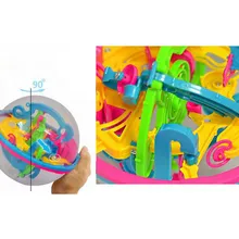 3D круговой лабиринт гонщик портативная игра Детская образовательная ранняя детская игрушка