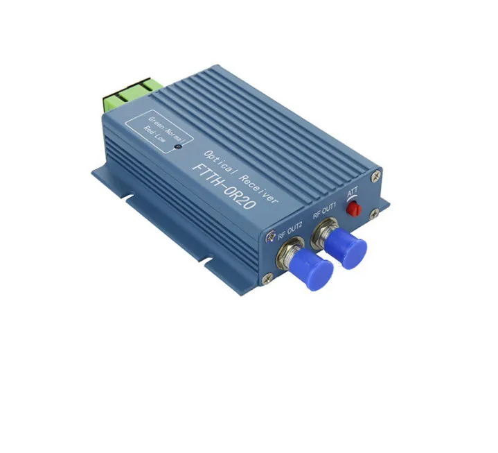

10 pcs CATV FTTH Receiver AGC Micro SC APC Duplex Connector with 2 output port WDM for PON FTTH OR20 CATV Fiber Optical Receiver
