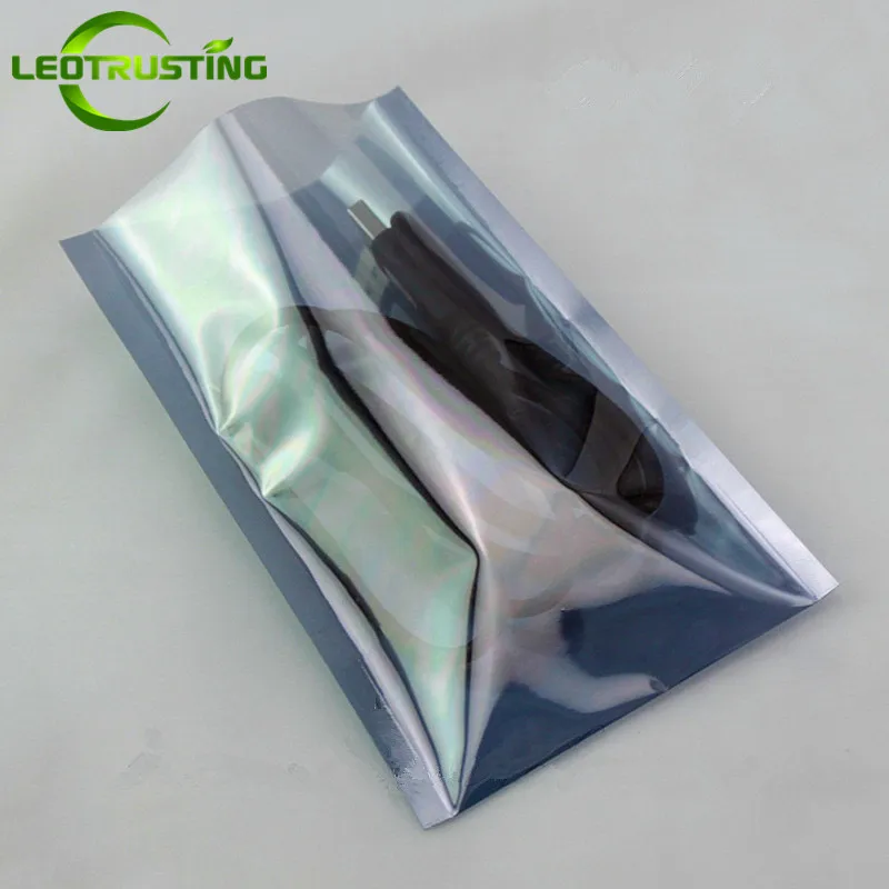 

Leotrusting 100pcs Open Top Anti Static Shielding Bag ESD Anti-static Instruments Package Pouch Hot Fidget Spinner Toys Bags